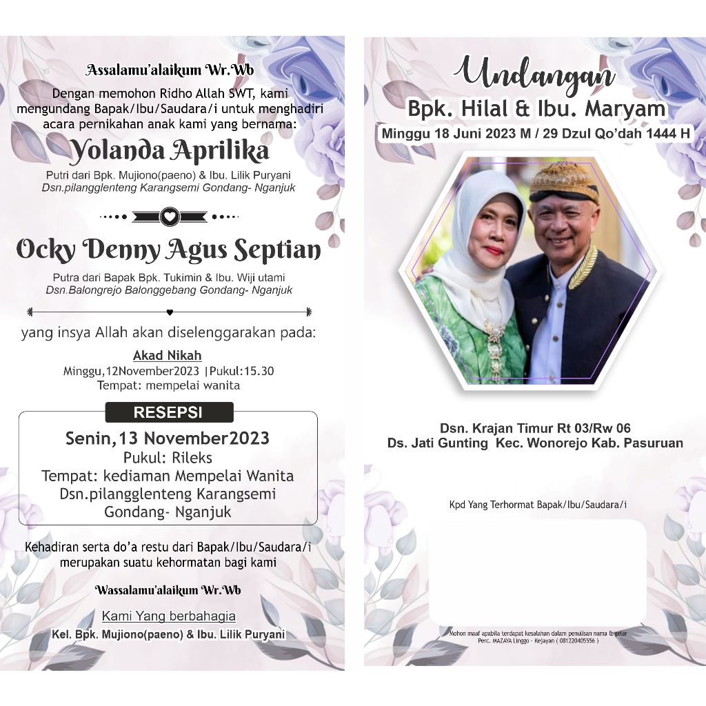 Jual Undangan pernikahan untuk Orang tua dengan Foto | Shopee Indonesia