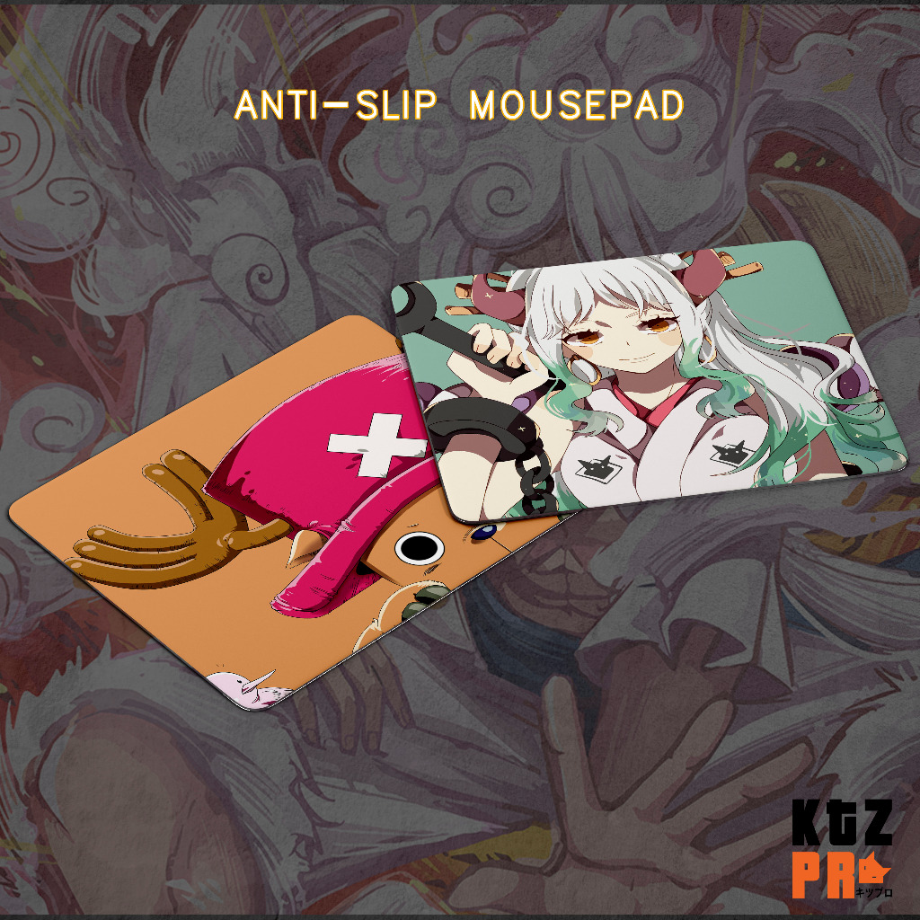 Jual Mousepad One Piece Luffy Zoro Nami Chopper Antislip Bisa Pakai ...