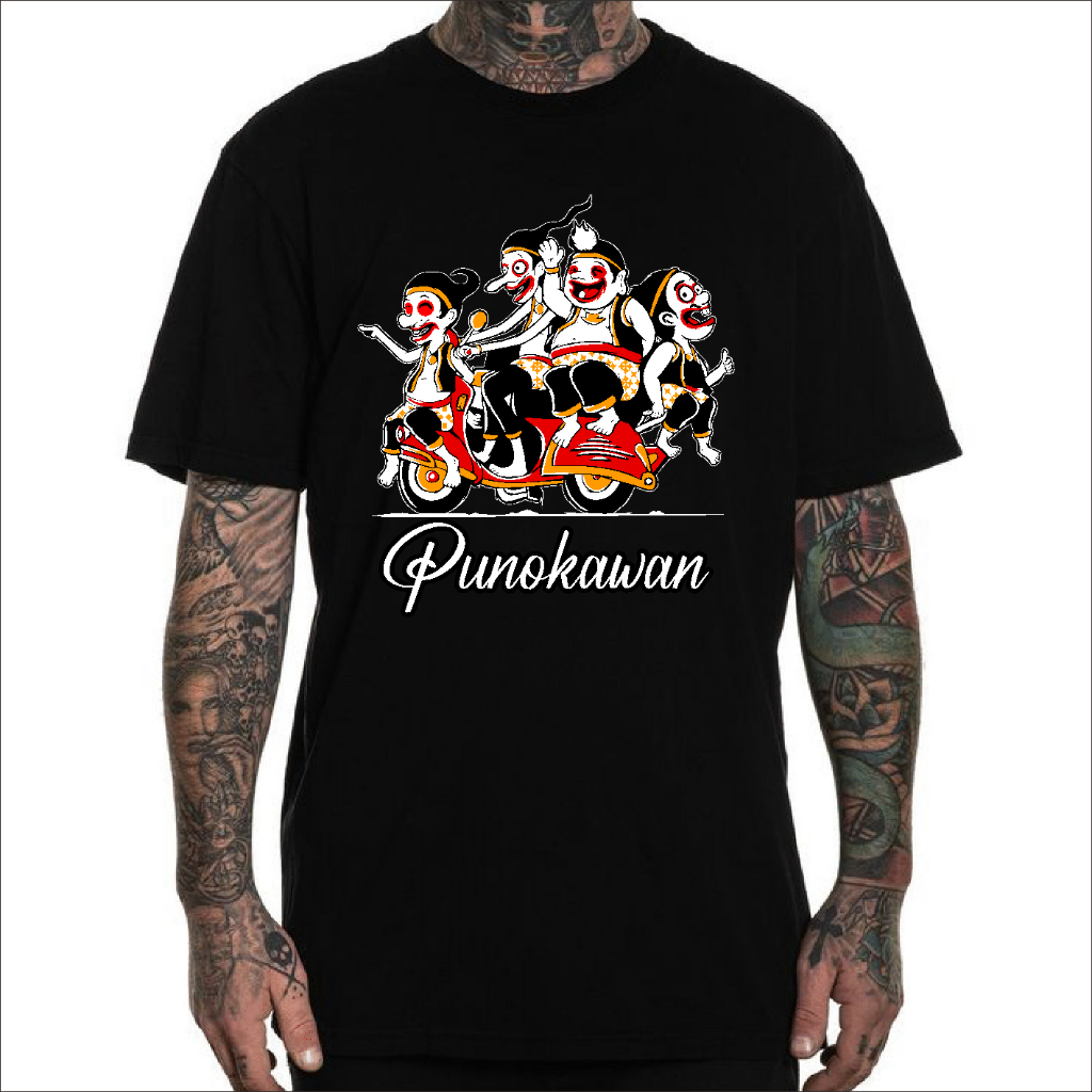 Jual Wayang Kaos Asli Jawa Punokawan Kaos Pria Wanita Khas Jawa