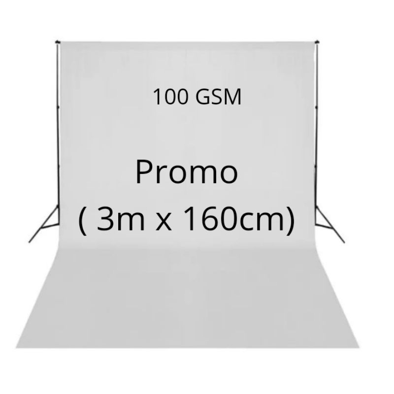 Jual Promo kain spunbond 100 GSM asli warna putih 3m x 160 cm | Shopee ...