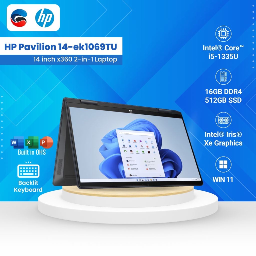 Jual Hp Laptop Pavilion X360 14 Ek1069tu Intel Core I5 1335u 16gb 512gb Ssd Shopee Indonesia 6581