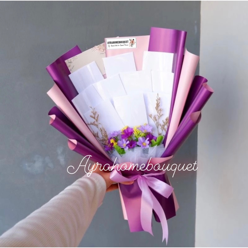 Jual [TWO COLOUR] READY Kerangka Money Bouquet Buket Bunga Uang Kosong ...