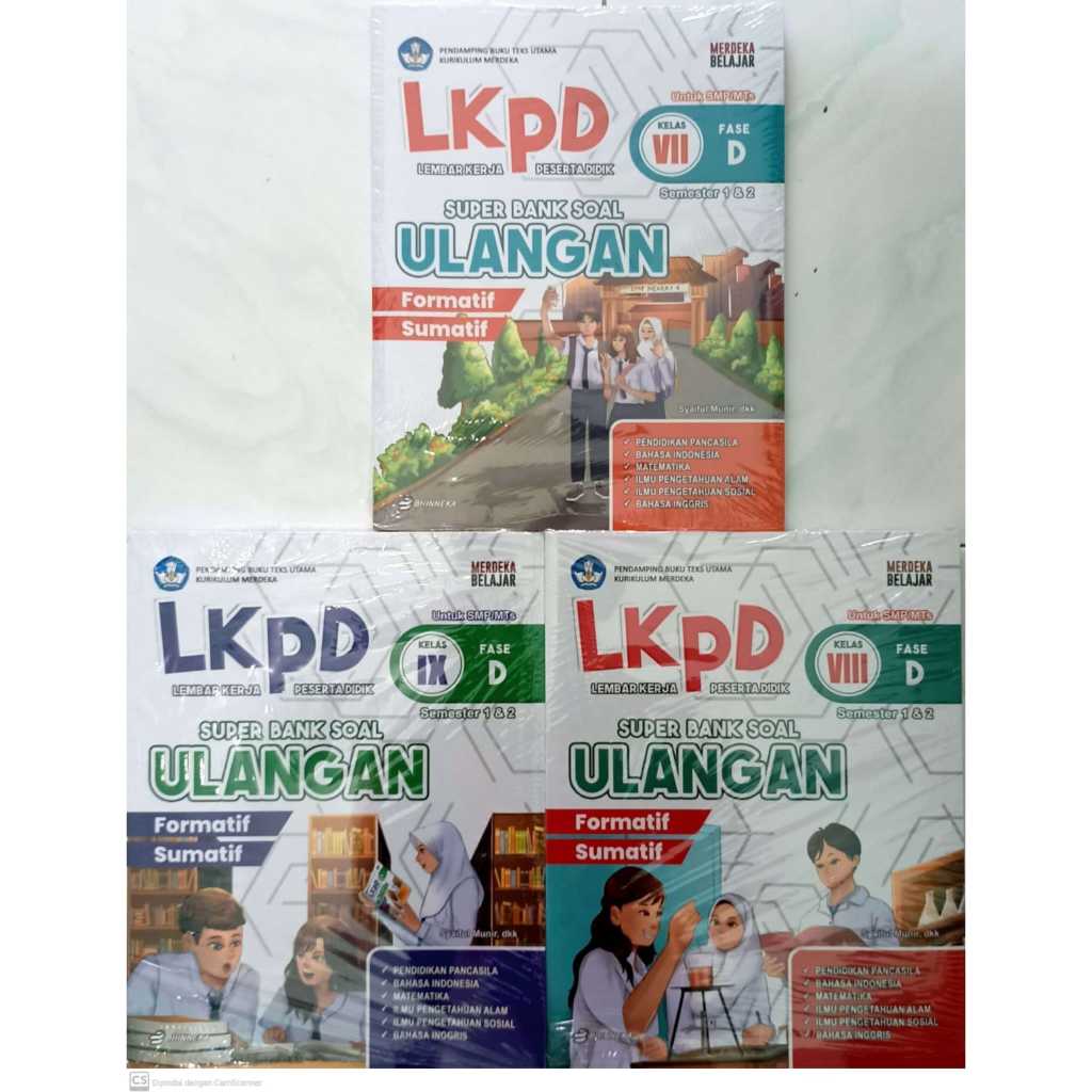 Jual Buku Sekolah LKPD Super Bank Soal Ulangan Untuk SMP Kelas 7 , 8 ...