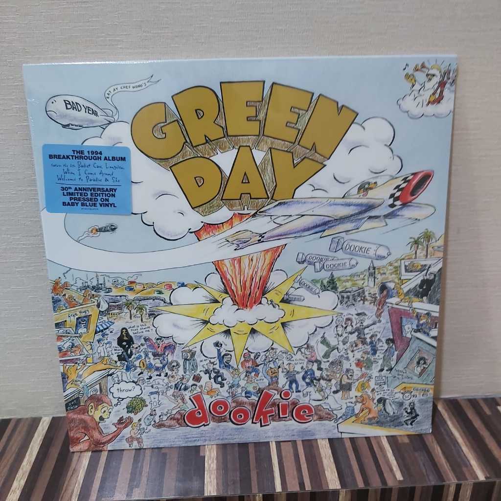 Jual Vinyl LP Green Day Dookie (30th Anniversary, Colored Baby Blue