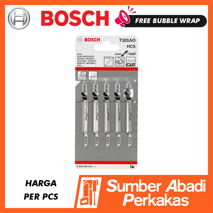 Bosch Jigsaw Blades U1 Ao - 3 Pack, HCS Material, Ground Teeth For Precision Cutting - View #2