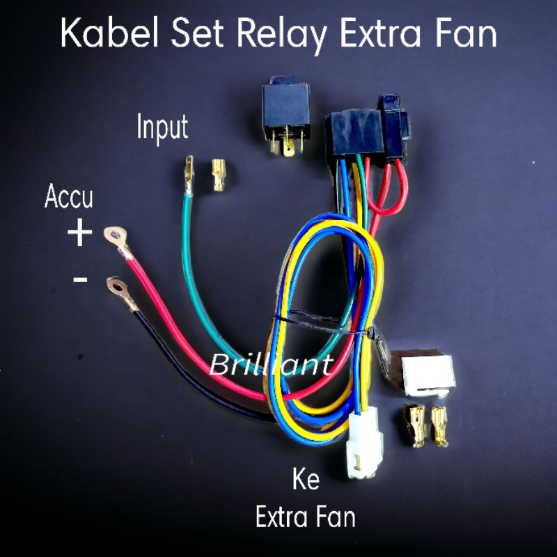 Jual Kabel Set Relay For Extra Fan / Kipas Radiator MOBIL Tambahan
