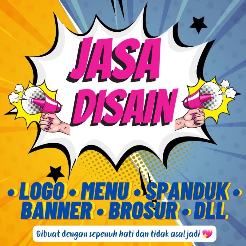 Jual JASA DISAIN DESAIN LOGO BANNER UNDANGAN SPANDUK DAFTAR MENU