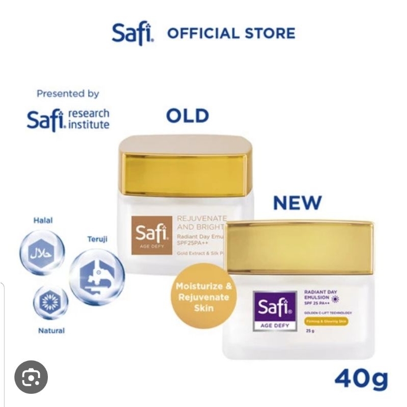 Jual (NEW FORMULA)Safi Age Defy Radiant Day SPF 37 PA+++ | Shopee Indonesia