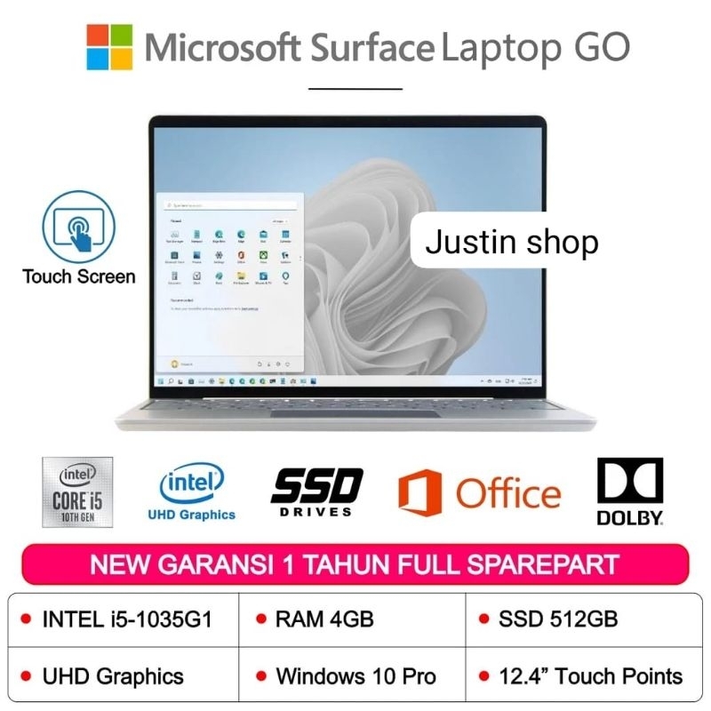 Jual Microsoft Surface Laptop Go 2 Terlengkap & Harga Terbaru