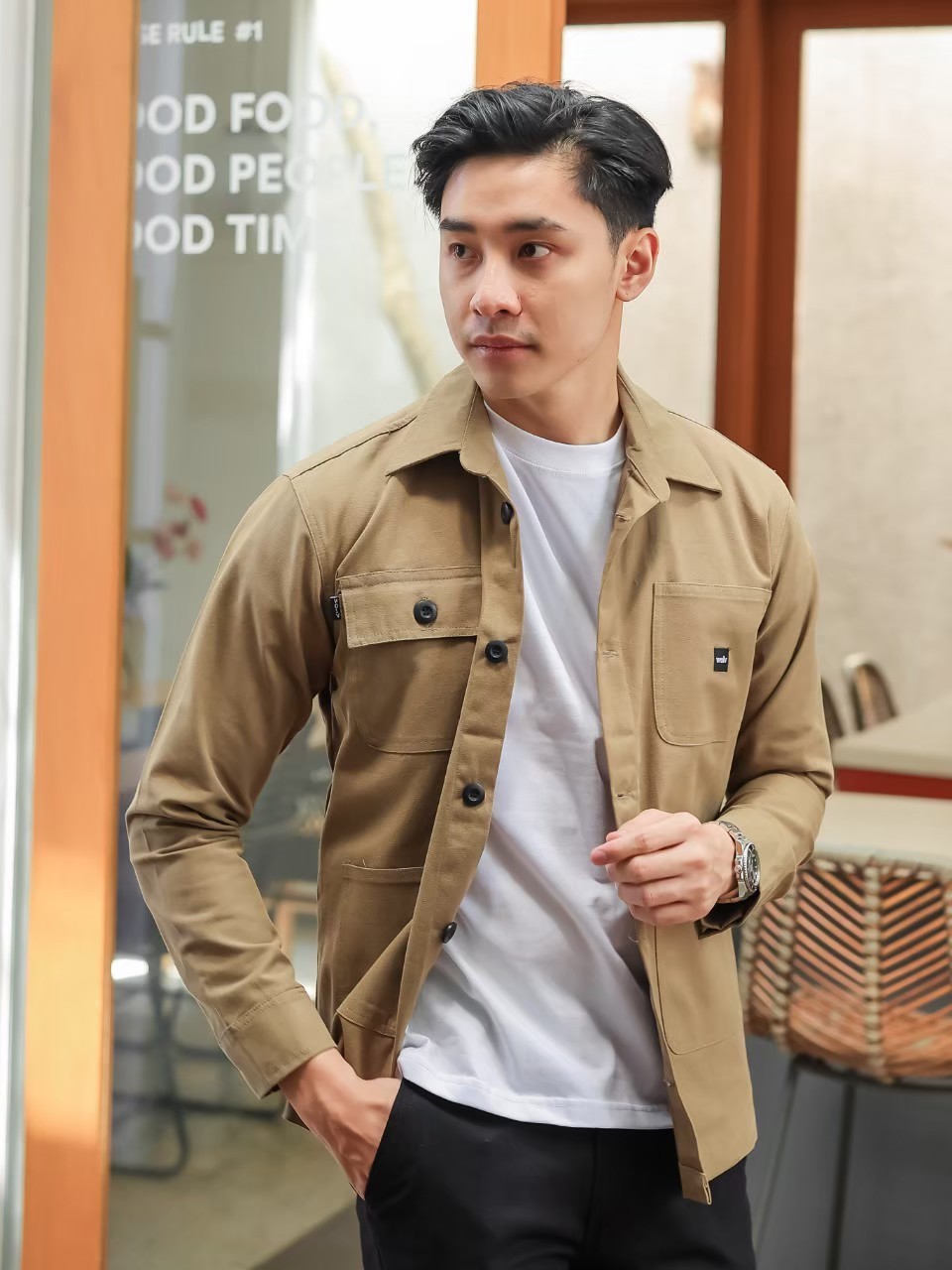 Jual Jaket Pria Trucker Canvas Premium Model Saku 4 M L XL