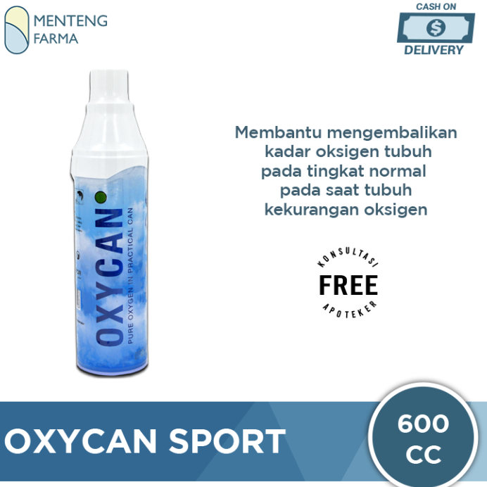 Jual Original OXYCAN SPORT Oksigen Portable Tabung Kaleng Kecil 600cc ...