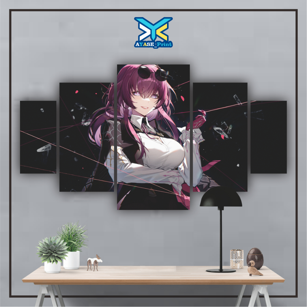 Jual Hiasan Dinding Kafka Honkai Star Rail Set Wall Decor Pajangan Poster Kayu Hiasan Dinding