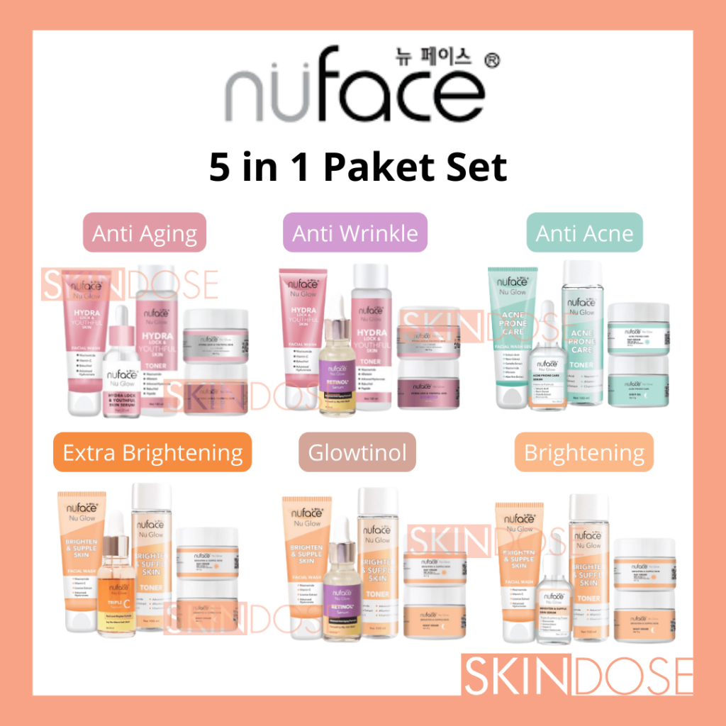 Jual Nuface Paket 5 In 1 Treatment Skincare Fuji Perawatan Jerawat ...