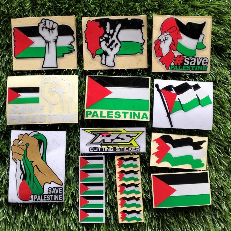Jual sticker bendera Palestina sticker cutting | Shopee Indonesia