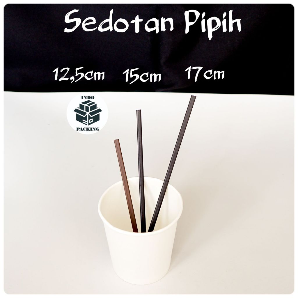 Jual (Isi 1000) Sedotan Pipih Kopi / Stirer Stirrer Paper Hot Cup 12 cm ...