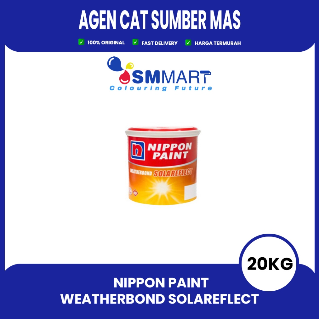 Jual CAT TEMBOK LUAR NIPPON PAINT WEATHERBOND SOLAREFLECT WARNA PUTIH ...