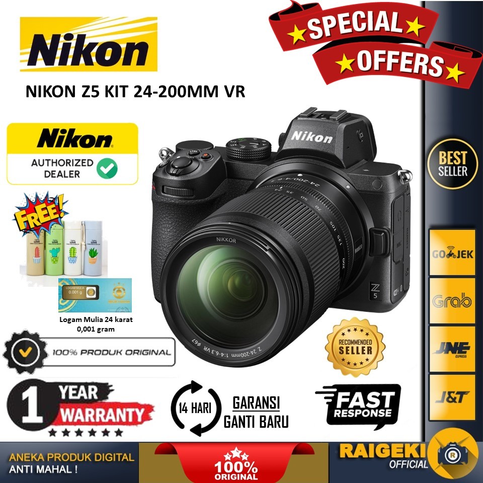 Jual Nikon Z5 kit 24-200mm f4-6.3 VR Kamera Mirrorless - Garansi Resmi ...
