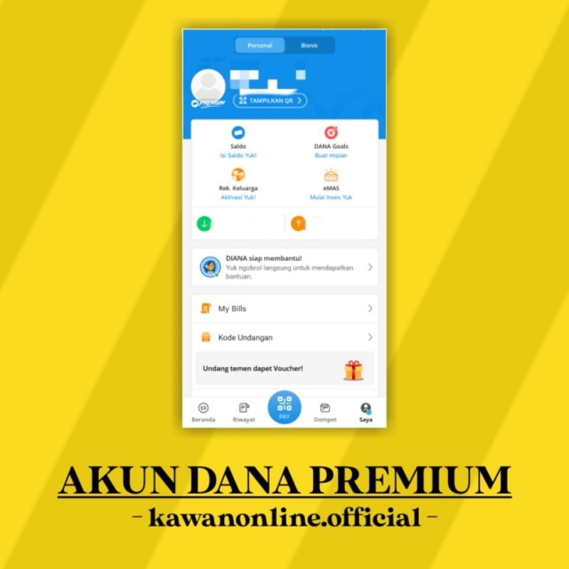 Jual Jual Akun Dana Premium Shopee Indonesia