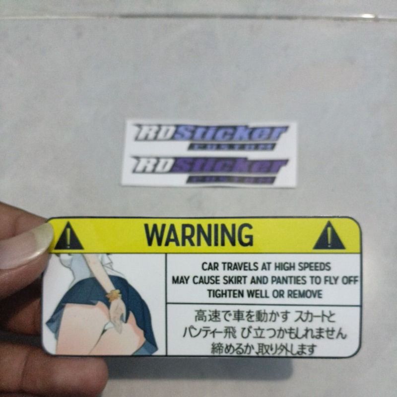 Jual sticker jdm warning anime girls Shopee Indonesia