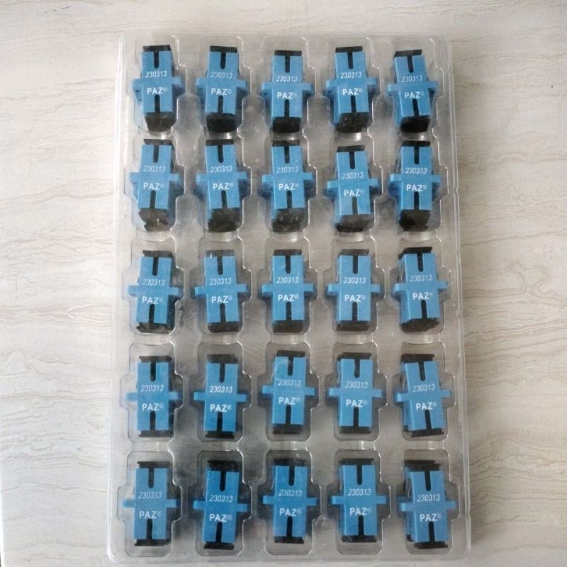 Jual BAREL PAZ /ADAPTER FIBER OPTIK SC UPC PAZ ISI 50 pcs | Shopee ...