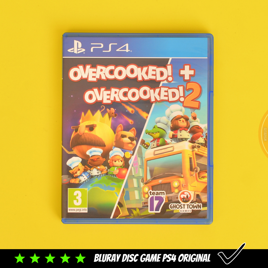 Jual Kaset Game BD Overcooked! 1 + Overcooked 2 Disc Playstation 4 PS4 ...