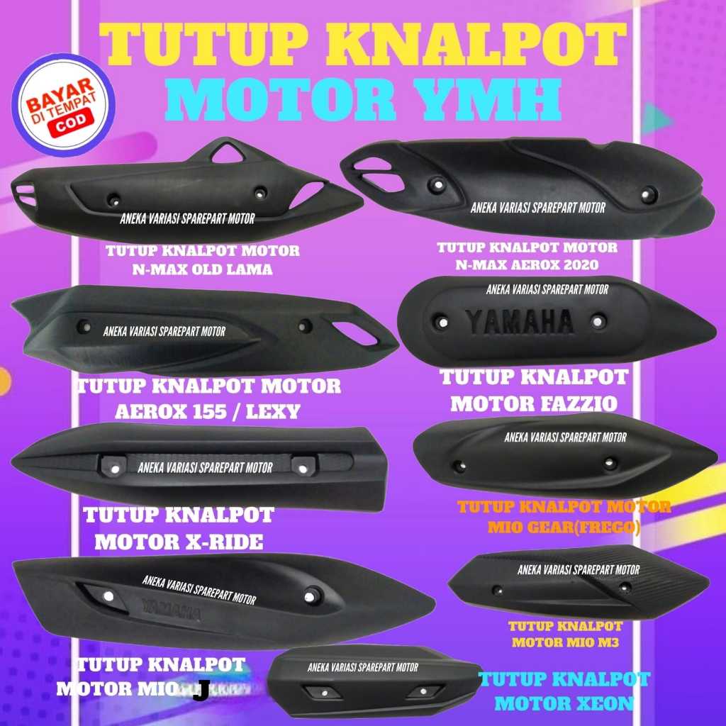Jual TUTUP KNALPOT MOTOR YMH LENGKAP Shopee Indonesia