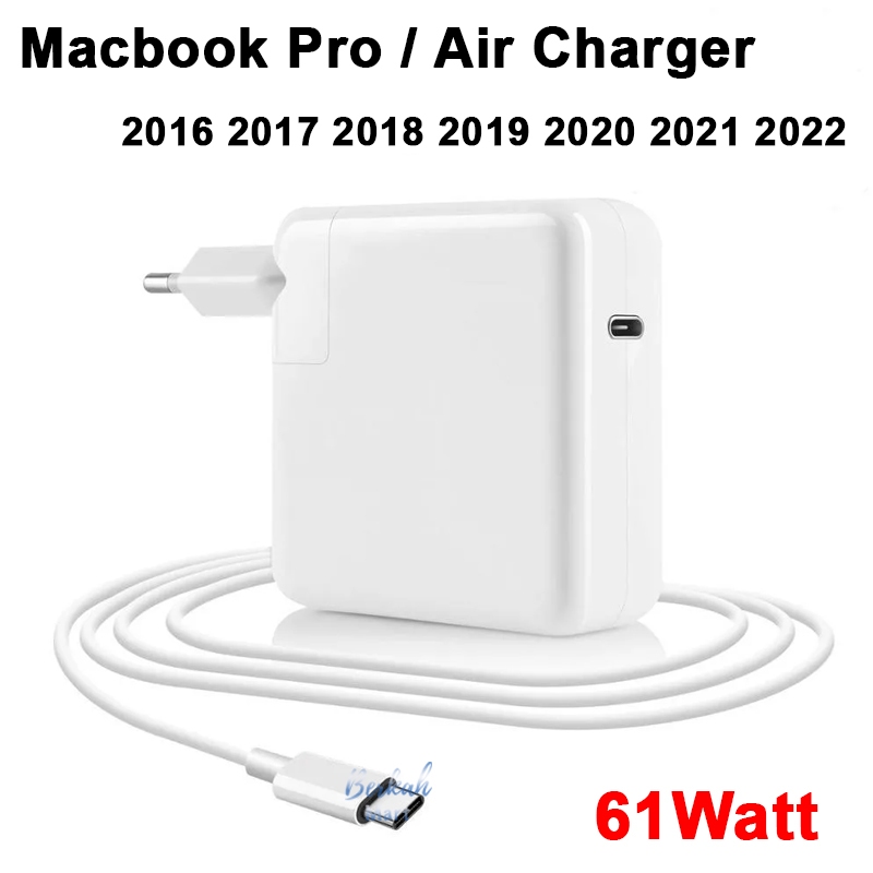 For MacBook Pro dan Air Charger USB Type C Type T Type L 60W 61W 87W  96W PD Fast Charging 2010 2011 2012 2013 2014 2015 2016 2017 2018 2019 2020 