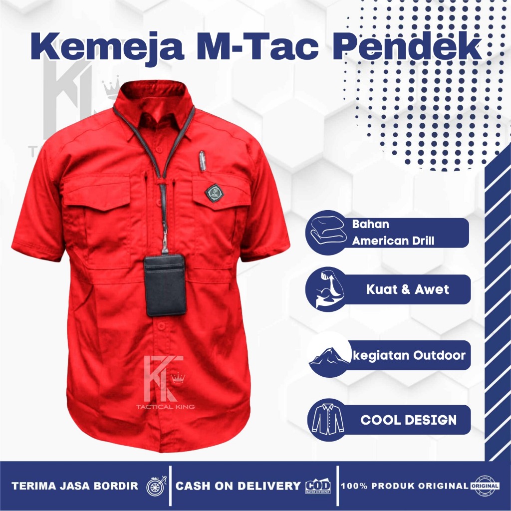 Jual Baju Kemeja Tactical M Tac Lengan Pendek Best Seller Pdl Pria Bahan Drill Casual Outdoor