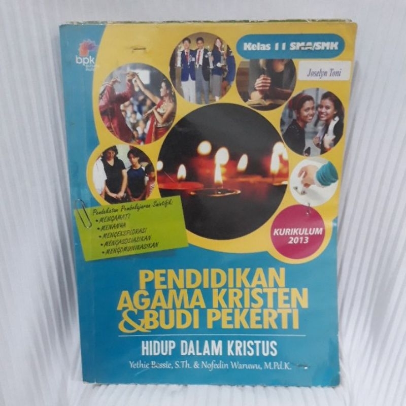 Jual Pendidikan Agama Kristen Dan Budi Pekerti Kelas 11 2 Smasmk Hidup Dalam Kristus Bpk