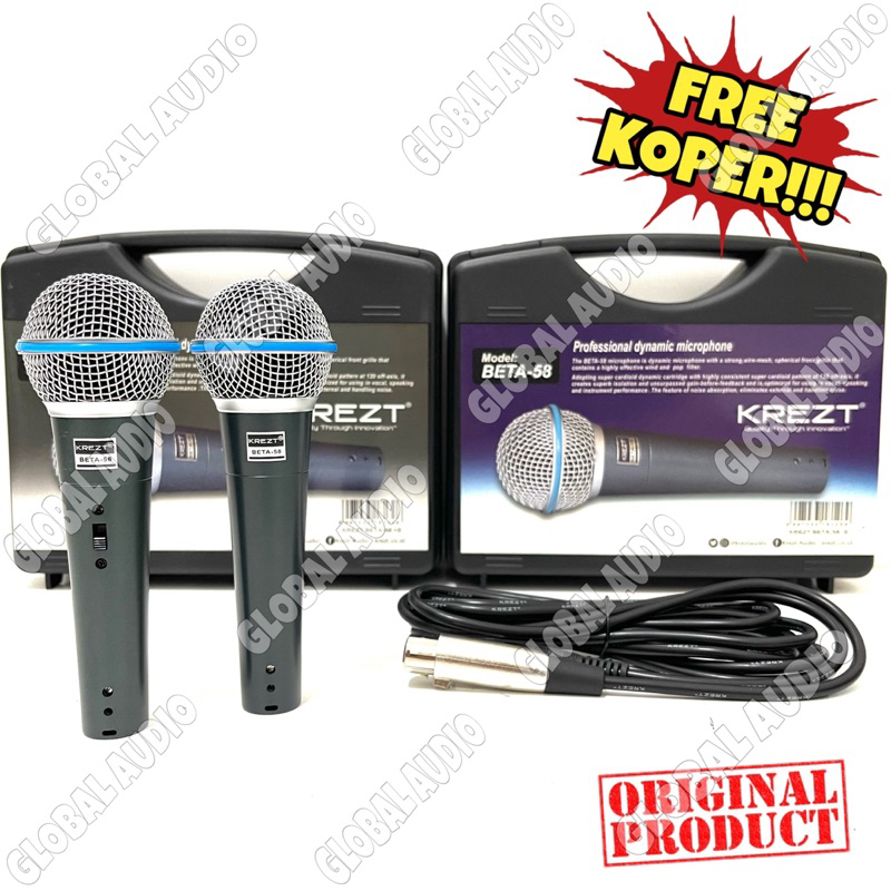 Jual Mic Kabel Krezt Beta Original Microphone Cabel Krezt Beta Free Koper Switch Dan No