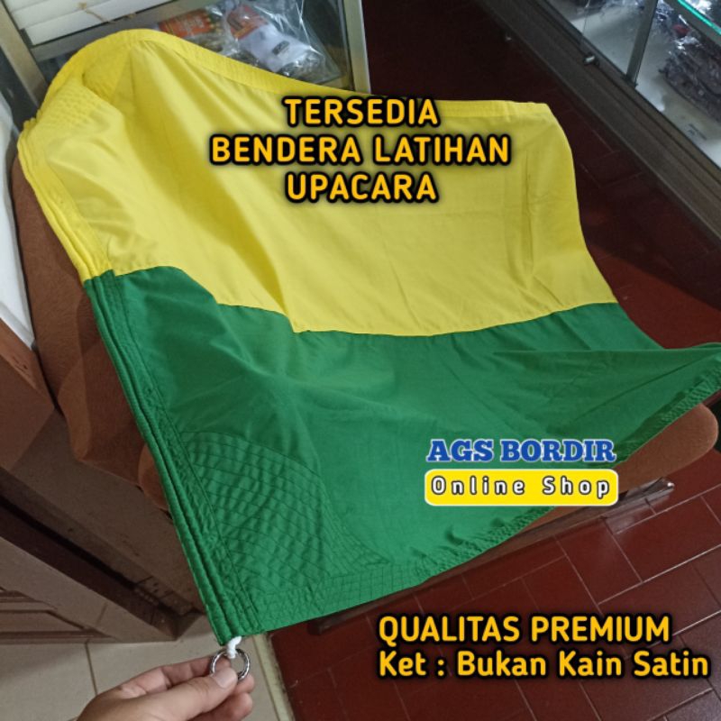 Jual Bendera Upacara Merah Putih Premium Katun Halus Bendera Tiang Pengait Besi Latihan Bendera 