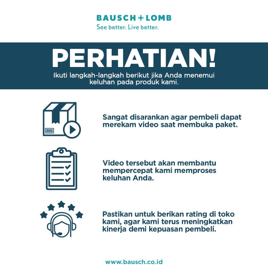 Jual Bausch and Lomb SofLens Daily Disposable (SLDD) Softlens Bening ...