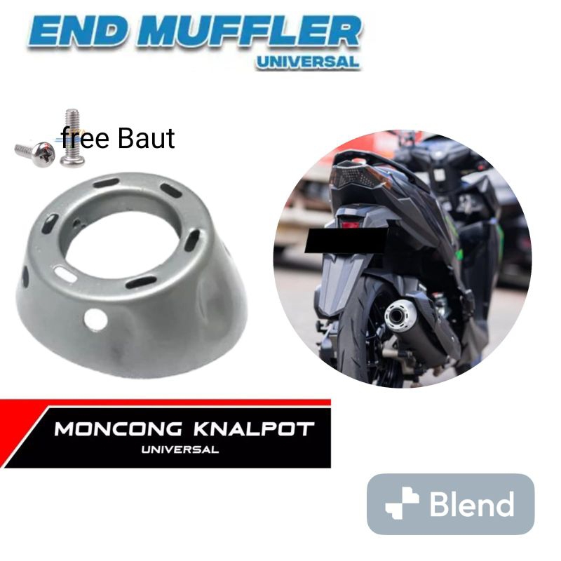 Jual End Muffler Corong Knalpot/Cover Encup Moncong Knalpot Muffler ...