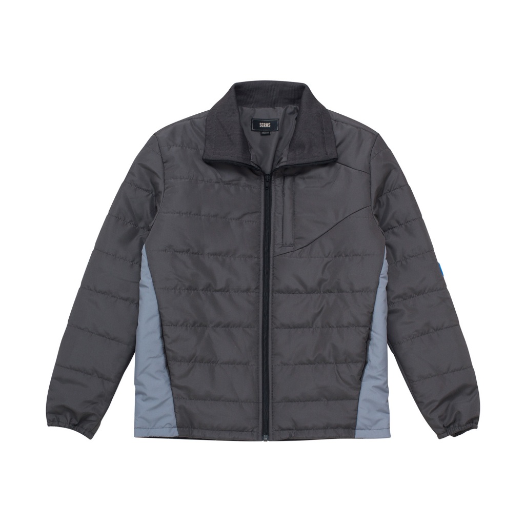 Jual Screamous Quilted Jacket DESCENT DARK GREY | Shopee Indonesia