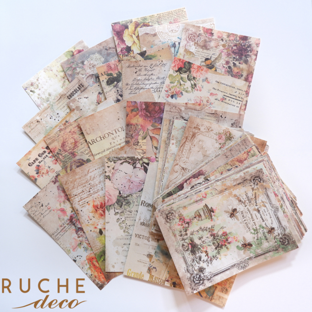 Jual RUCHE DECO - Decorative Paper 2 Full Pack / Aesthetics Decor Craft ...
