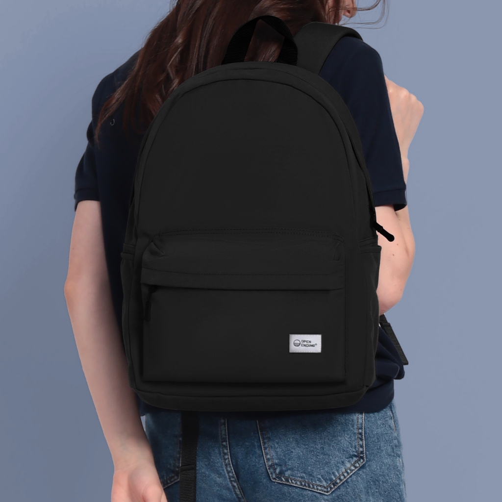 Jual Open Ending Water Resistant Backpack Basic Tas Ransel Basic Colors ...