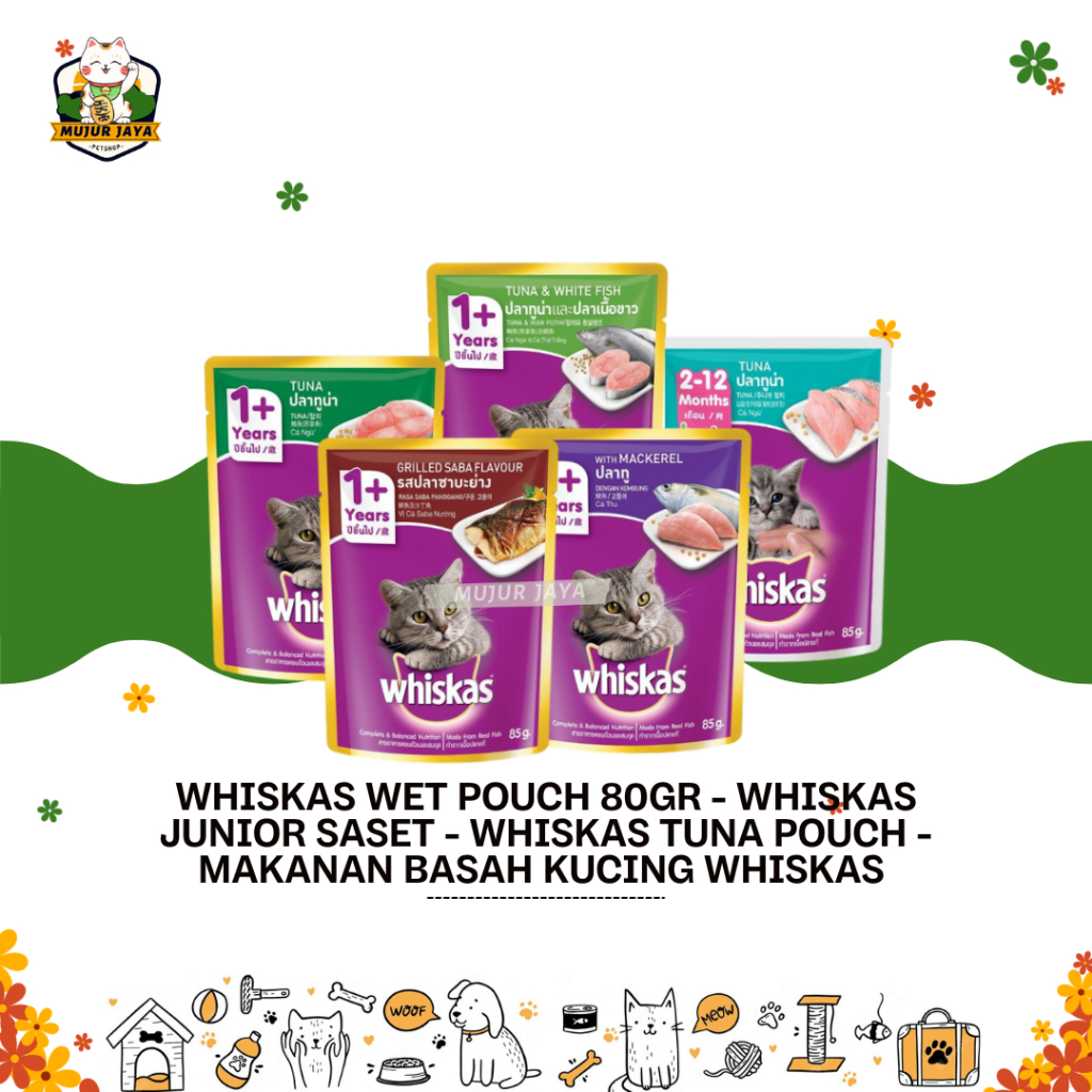 Jual Whiskas Wet Pouch All Varian 80gr / Makanan Basah Kucing 1Sachet Shopee Indonesia