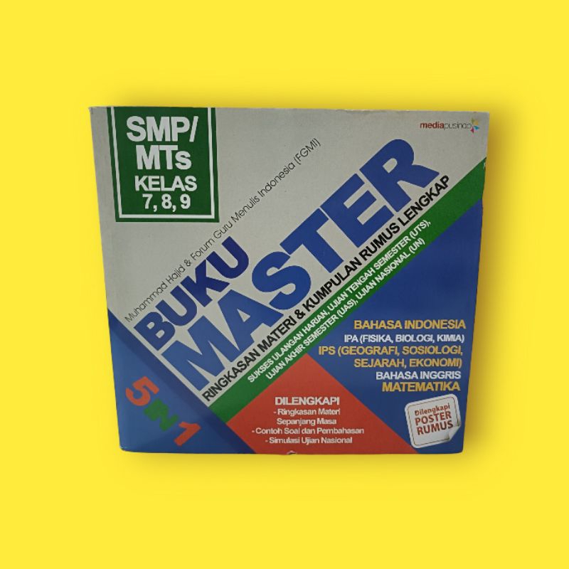 Jual Buku Soal Soal SMP KELAS 7 8 9 // BUKU MASTER RINGKASAN MATERI ...