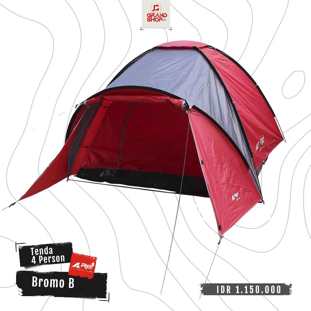 Jual Tenda Camping Bromo B Kapasitas 4 - 5 Orang Arei Outdoorgear ...