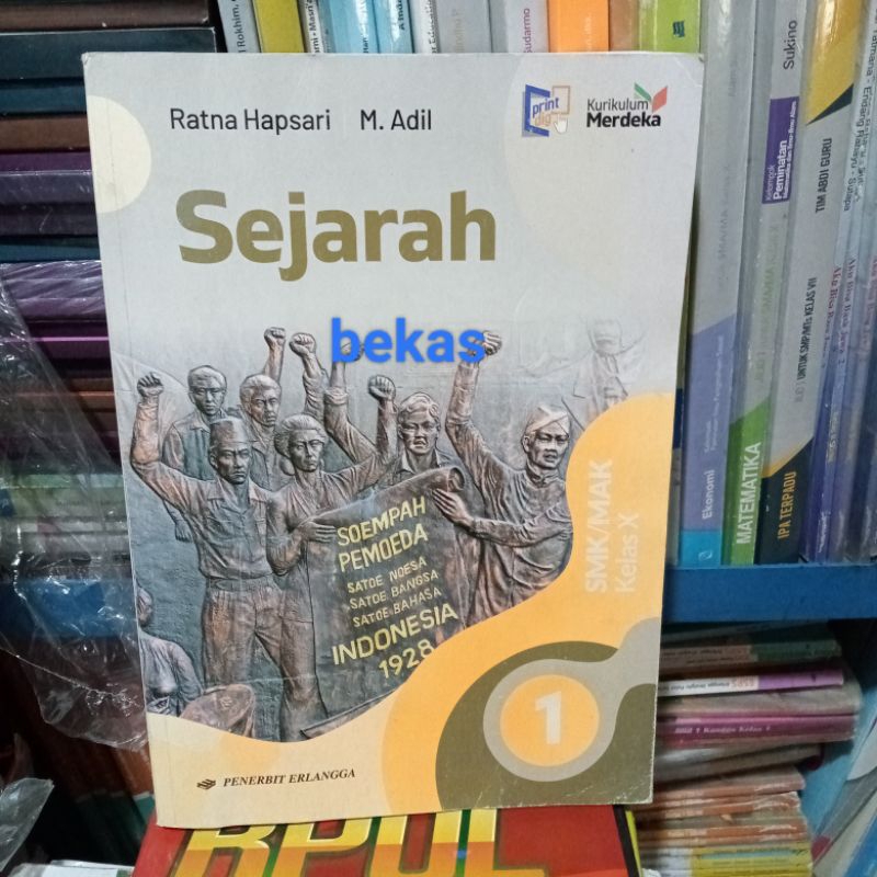 Jual Buku Sejarah Kurikulum Merdeka Smk Mak Kelas X Penerbit Erlangga 