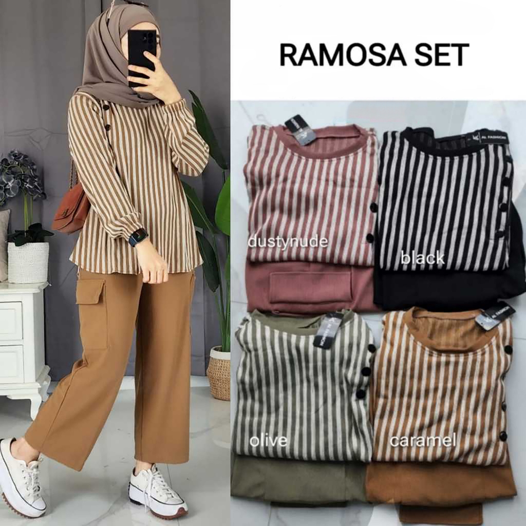 Jual Baju Setelan Wanita Set Jumbo LIVISA Setelan Celana Wanita di