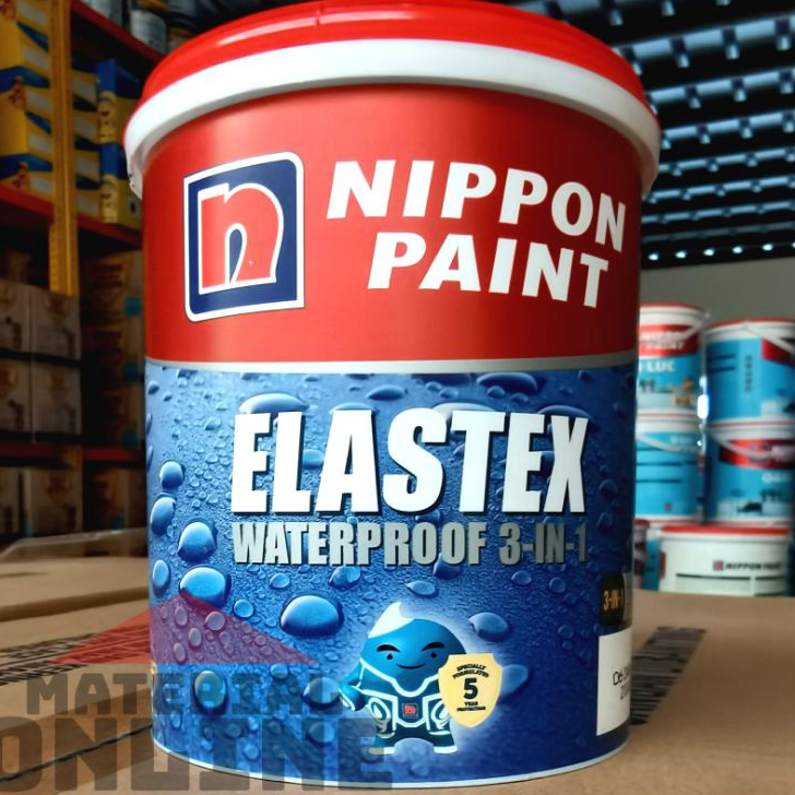 Jual Terlaku Nippon Elastex Waterproofing Cat Tembok Beton Genteng Pelapis Bocor Kg Kg