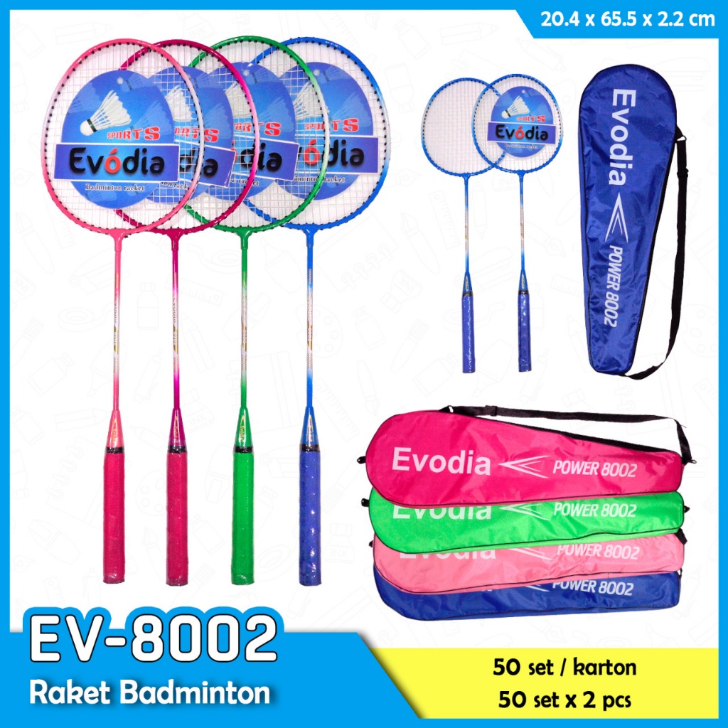 Jual RAKET BADMINTON EVODIA EV-8002 /SET | Shopee Indonesia