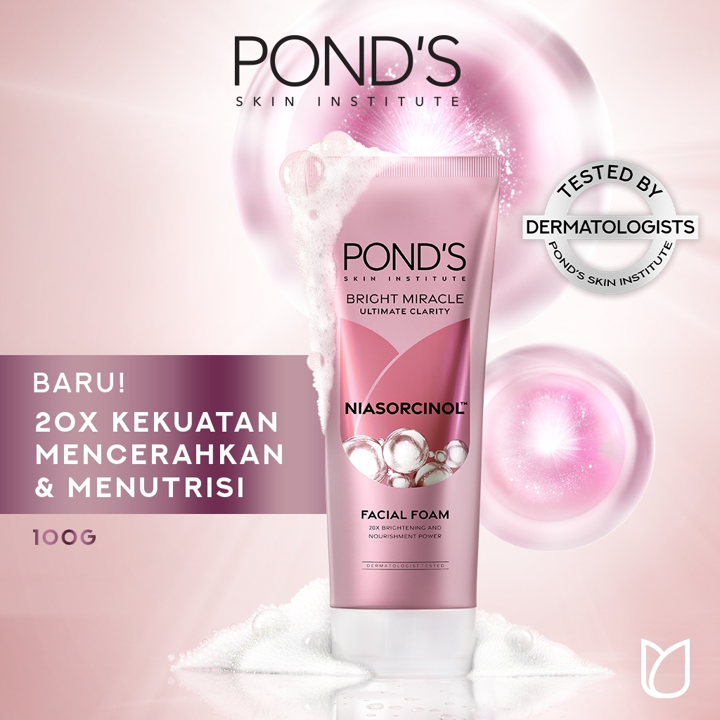 Jual Pond's Bright Miracle Ultimate Clarity Niasorcinol Facial Foam