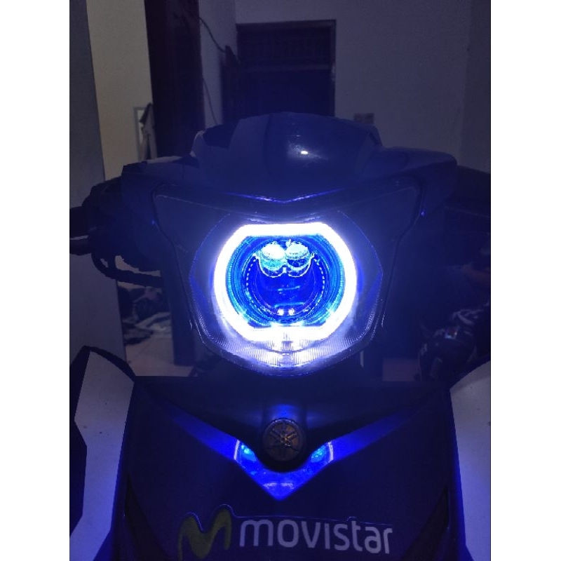 Jual Lampu Depan Mx King V Set Lampu Biled Aes Turbo Se Inchi Shopee Indonesia