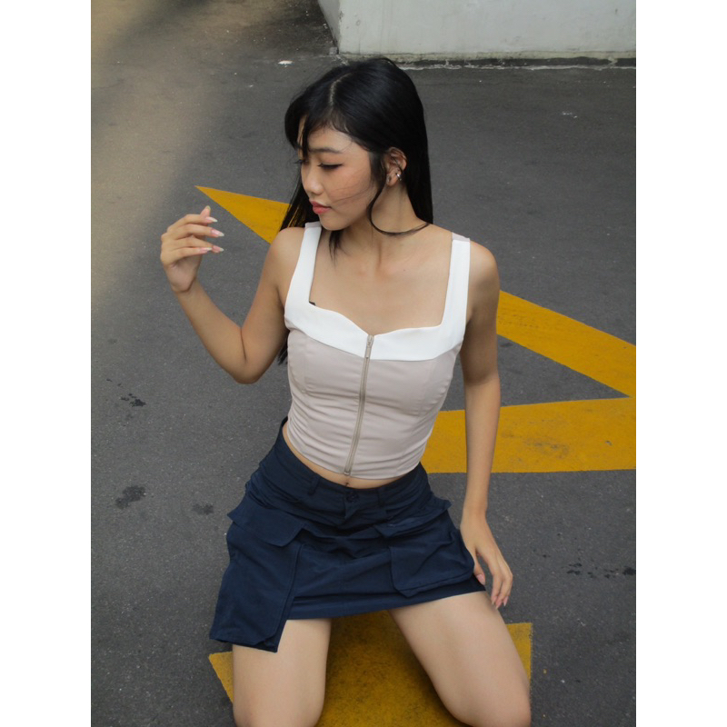 Vivi Top | Paradise Island Navy main image 0