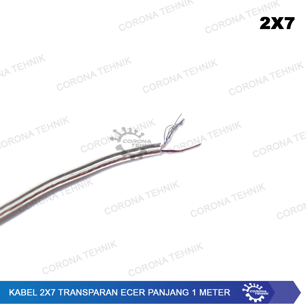 Jual Kabel 2x7 Transparan @ 1 meter | Shopee Indonesia