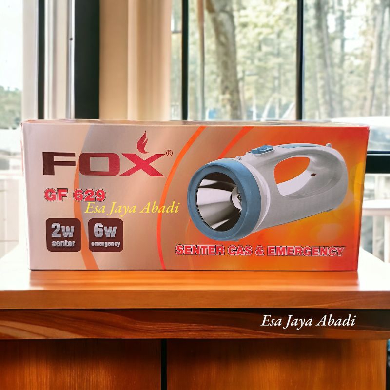 Jual Senter Fox 629 Charge dan Emergency SUPER TERANG | Shopee Indonesia