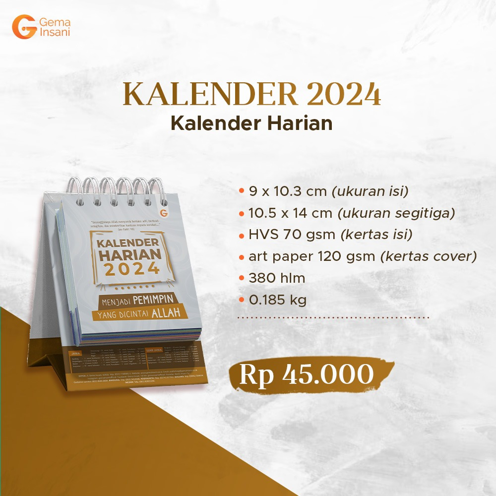 Jual Kalender Harian Muslim 2024 | Shopee Indonesia