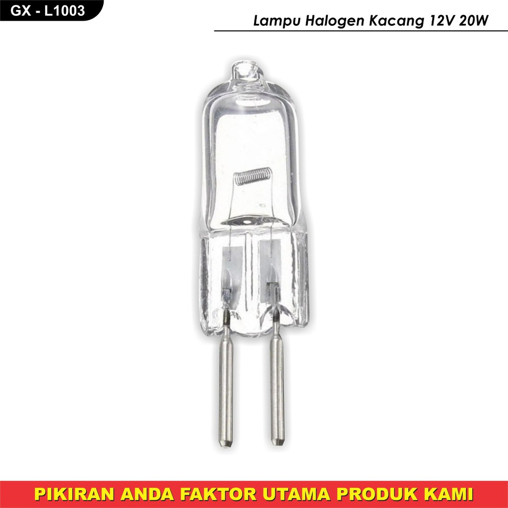 Jual LAMPU HALOGEN KACANG NON LED WARNA PUTIH KUNING 6V/12V 220V MODEL ...